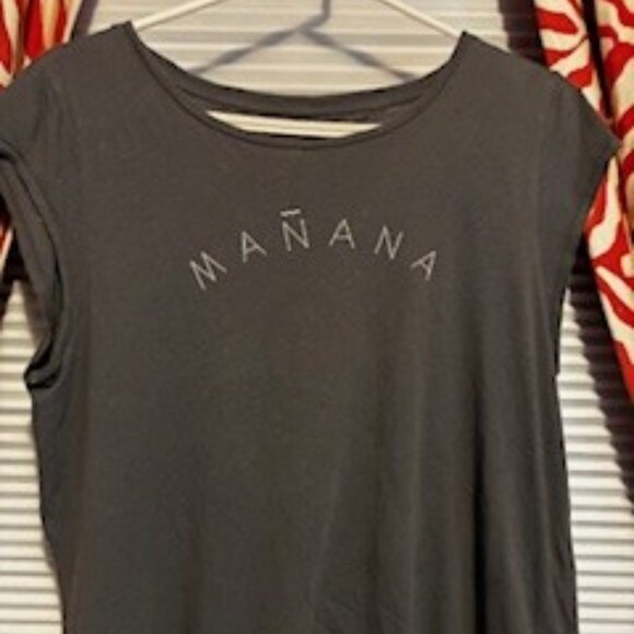 "Manana" Tee, Slub Style, Dark Gray, 100% cotton, by Madewell, Women's size XL - Picture 1 of 7